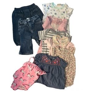 9 piece Baby Girl Bundle! 6 months.